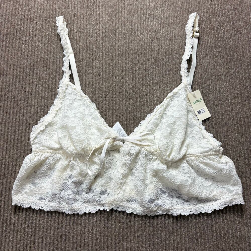 NWT Aerie Lace Tie Front Bralette Tank size large